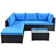 6-piece patio furniture set corner sofa set with thick removable cushions by La Spezia additional picture 13
