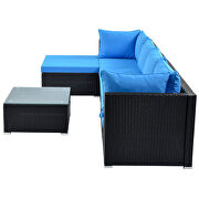 6-piece patio furniture set corner sofa set with thick removable cushions by La Spezia additional picture 14