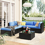 6-piece patio furniture set corner sofa set with thick removable cushions by La Spezia additional picture 20