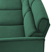 Green flannel convertible sectional l-shape sofa with left/right handed chaise by La Spezia additional picture 11
