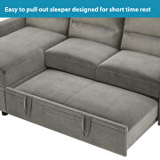 Reversible pull out sleeper sectional storage sofa bed by La Spezia additional picture 11