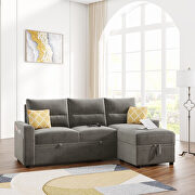 Reversible pull out sleeper sectional storage sofa bed by La Spezia additional picture 4