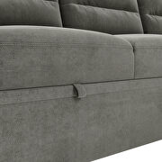 Reversible pull out sleeper sectional storage sofa bed by La Spezia additional picture 10