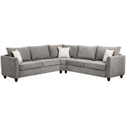 Gray shelter big sectional sofa by La Spezia additional picture 10