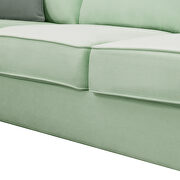 Green fabric 7-seats l-shape modular sectional sofa with ottoman by La Spezia additional picture 12