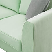 Green fabric 7-seats l-shape modular sectional sofa with ottoman by La Spezia additional picture 16