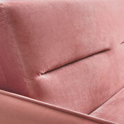Pink compact soft velvet sofa bed pull-out sleeper 2 seater functional bed by La Spezia additional picture 13