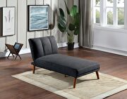 Black polyfiber sectional sofa set with adjustable chaise by La Spezia additional picture 10
