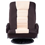 Brown swivel video rocker gaming adjustable 7-position floor chair by La Spezia additional picture 8