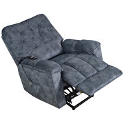 Power lift chair soft fabric upholstery recliner living room sofa chair with remote control by La Spezia additional picture 15