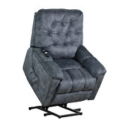 Power lift chair soft fabric upholstery recliner living room sofa chair with remote control by La Spezia additional picture 7