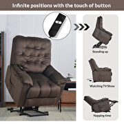 Power lift chair soft fabric upholstery recliner living room sofa chair with remote control by La Spezia additional picture 16