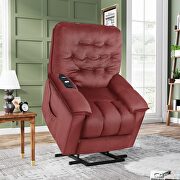 Power lift chair soft fabric upholstery recliner living room sofa chair with remote control by La Spezia additional picture 19