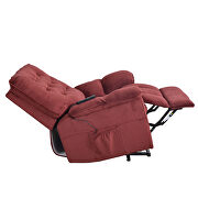Power lift chair soft fabric upholstery recliner living room sofa chair with remote control additional photo 5 of 19