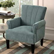 Accent rivet tufted polyester armchair, mint green by La Spezia additional picture 3