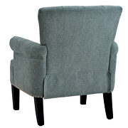 Accent rivet tufted polyester armchair, mint green by La Spezia additional picture 4