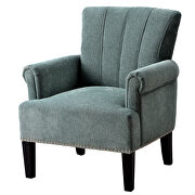 Accent rivet tufted polyester armchair, mint green by La Spezia additional picture 8