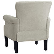 Accent rivet tufted polyester armchair, cream by La Spezia additional picture 5