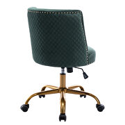 Green velvet home office swivel desk chair by La Spezia additional picture 18