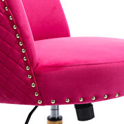 Fuchsia velvet home office swivel desk chair by La Spezia additional picture 17