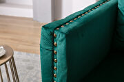 Modern button tufted green velvet accent armchair by La Spezia additional picture 17
