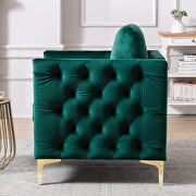 Modern button tufted green velvet accent armchair by La Spezia additional picture 8