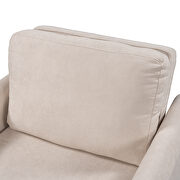 Beige linen 3-in-1 sofa bed chair, convertible sleeper chair bed by La Spezia additional picture 9