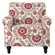 Ustyle accent colorful upholstered armchair additional photo 5 of 9