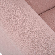 Ustyle accent pink upholstered armchair additional photo 2 of 8