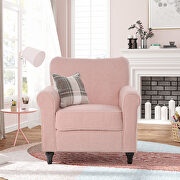 Ustyle accent pink upholstered armchair by La Spezia additional picture 6