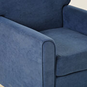 Ustyle blue linen upholstery accent armchair by La Spezia additional picture 6