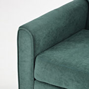 Ustyle green linen upholstery accent armchair additional photo 2 of 7