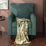 Ustyle green linen upholstery accent armchair by La Spezia additional picture 7
