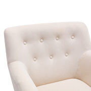 Beige upholstery accenting chair with pillow by La Spezia additional picture 11