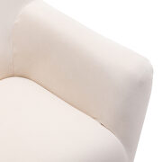 Beige upholstery accenting chair with pillow by La Spezia additional picture 8