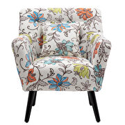 Flower upholstery accenting chair with pillow by La Spezia additional picture 11
