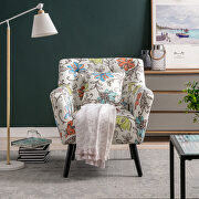 Flower upholstery accenting chair with pillow by La Spezia additional picture 6