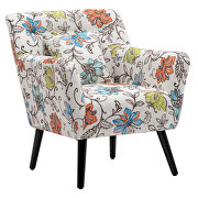 Flower upholstery accenting chair with pillow by La Spezia additional picture 10