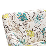 Colorful upholstery accenting chair with pillow additional photo 2 of 11