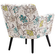 Colorful upholstery accenting chair with pillow additional photo 5 of 11