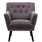 Gray upholstery accenting chair with pillow by La Spezia additional picture 12