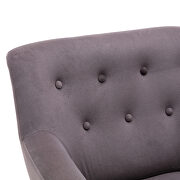 Gray upholstery accenting chair with pillow by La Spezia additional picture 9