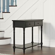 Black wood american solid wood sofa table by La Spezia additional picture 6