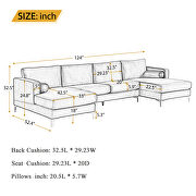 U-shape upholstered couch with modern elegant black velvet sectional sofa by La Spezia additional picture 2