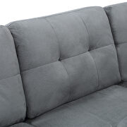 Sectional sofa with two pillows, u-shape upholstered couch with storage ottoman by La Spezia additional picture 7