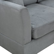 Sectional sofa with two pillows, u-shape upholstered couch with storage ottoman by La Spezia additional picture 9