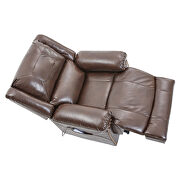 Brown pu power lift recliner chair with adjustable massage function by La Spezia additional picture 11