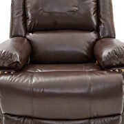 Brown pu power lift recliner chair with adjustable massage function by La Spezia additional picture 6