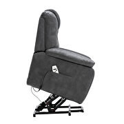 Gray pu power lift recliner chair with massage function by La Spezia additional picture 12