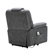 Gray pu power lift recliner chair with massage function by La Spezia additional picture 15